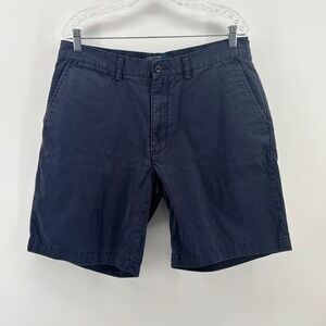 Polo Ralph Lauren Prospect Short Mens 33 Navy Blue 100% Cotton Twill Chino 9"